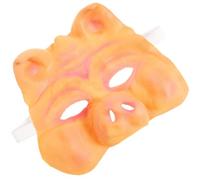 Mikikit Maschera Mezza Faccia Maiale in Lattice Beige, Design Realistico e Riutilizzabile, Traspirante per Feste di Halloween e Carnevale