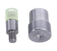Mikikit Matrice per Pressa Manuale Doppio Tappo 6mm in Acciaio e Gomma, 2 Pezzi per Rivetti e Bottoni, per Scarpe e Cappelli, Migliora Efficienza e Versatilità