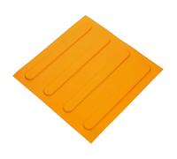 Mikikit Mattoni Ciechi Multifunzionali 25x25 Cm Strisce Gialle, Pannelli Ciechi Per Pavimentazione Tattile, Facili Da Installare Su Superfici Lisce Per Percorsi Pedonali e Marciapiedi Urbani