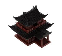 Mikikit Mini Padiglione Decorativo in Plastica per Vasca d'Acqua e Bonsai Statua Paesaggistica Compatta per Micro Paesaggi Ornamento Versatile per Ambienti Interni