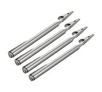 Mikikit Morsetti a Coccodrillo Telescopici Regolabili in Acciaio Inox 4 Pezzi Clip Per Schede Utensili Meccanici Per Fissaggio Sicuro in Riparazioni e Uso Industriale