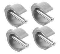 Mikikit Morsetti a Fibbia a c Per Stampelle e Deambulatori, Set Da 4 Pezzi, Clip Sostitutive in Plastica e Ferro, Fissaggio Stabile Per Walk Assist, Adatti Anziani e Disabili, Uso Interno Ed Esterno