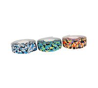 Mikikit Nastro Antiscivolo Design Creativo 6 Pezzi per Bacchette da Batteria in Pu Facile da Installare e Assorbente Sudore per Badminton e Tennis