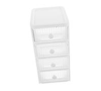 Mikikit Organizer per Trucchi Scatola Portaoggetti di Trasparente per Cosmetici Gioielli e Accessori Design Salvaspazio per Scrivania e Mobiletto del Bagno