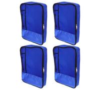 Mikikit Organizzatori Viaggio Scenari Spazio Efficiente in a Vari dello di e per da 4 Pezzi Oxford Blu con Design Rete Traspirante Zip per Utilizzo Bagagli