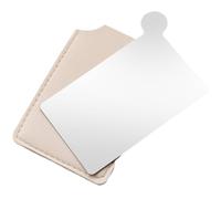 Mikikit Palette per Cosmetici 2 in 1 in Acciaio Inossidabile Specchio Integrato per Applicazione Precisa e Miscelazione Fondotinta in Movimento