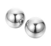 Mikikit Palline da Massaggio Sfera Solida in Inossidabile 2 per e Manuale per Esercizi Fitness e Rilassamento Stress
