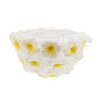 Mikikit Paralume a Forma di Fiore di Plumeria 3D Morbido per Lampade E27 Coprilampada Floreale da Soffitto e Tavolo per Soggiorno Camera da Letto e Decorazioni Natalizie