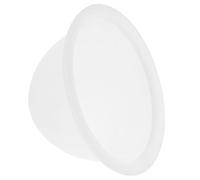 Mikikit Paralume Stile Moderno e Semplice in Vetro Bianco Superficie Liscia, Forma Unica, Compatibile Portalampada E27 per Lampade a Sospensione e Applique per Camera da Letto