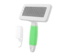 Mikikit Pettine per Cani e Gatti Impugnatura Ergonomica Piastra Ampia per Toelettatura Efficiente Design ad Ago per Districare i Nodi Rimuove Peli di Animale Domestico da Tappeti e Superfi