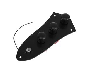 Mikikit Piastra di Controllo Circuito per Basso Elettrico in Metallo Potenziometro Volume Resistente e Portatile con Linee Colorate Casuali Facile da Installare e Durevole Colore Casuale