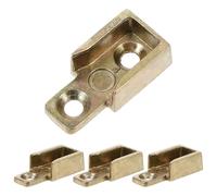 Mikikit Piastra di Riscontro in Lega di Zinco per Serratura a Battente 4 Pezzi Ferramenta per Finestre a Battente Compatibile Accessori per Sicurezza Casa Installazione Rapida