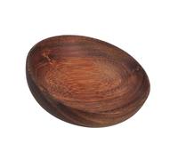 Mikikit Piatto frutta tondo piccolo in acacia portafrutta vassoio per alimenti in piatto Piatto servizio in antipasto cibo