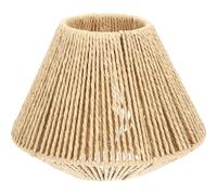 Mikikit Plafoniera I ntrecciata, Paralume Boho in Rattan Vimini Lampada Da Soffitto In Corda Di Paglia Naturale Con Paralume In Rattan Luce A Muro