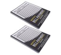 Mikikit Planner Mensile per Bollette e Spese 2 Pezzi, Libro di Budget Finanziario Personale con Registro Pagamenti, Organizzatore di Fatture e Tracker del Budget per Gestione Mensile