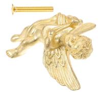 Mikikit Pomello Pratica di Mobili per Maniglia Ottone a Forma e Angelo Resistente, Design Unico e Delicato, per Cassetti e Armadi Decorativi