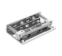 Mikikit Ponte Mandolino in Metallo Argento Ricambio per Corde Supporto Corde Resistente e Facile da Installare per Migliorare Dinamica Sonora in Generi Musicali Multipli