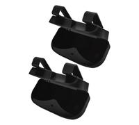 Mikikit Porta Occhiali per Veicoli in Abs Nero 2 Pezzi, Organizer per Visiera Montaggio senza Danni, Custodia Rigida per Occhiali da Sole da Vista, Accessorio Pratico per Veicoli