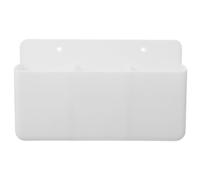 Mikikit Porta Telecomandi da Parete Autoadesivo Organizer Scomparti Compatto per Telecomandi Tv Aria Condizionata e Ufficio Montaggio Facile Senza Forare Bianco