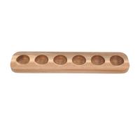 Mikikit Porta Uova in Legno 6 Scomparti, Resistente e Delicato, Design Elegante per Cucina e Conservazione Sicura delle Uova a Casa
