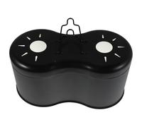 Mikikit Portalampada Doppio con Gancio per Lampade Riscaldanti Uvb Rettili Copertura Riflettente Compatta per Terrari Sicurezza Termica per Draghi Barbuti e Serpenti