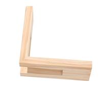 Mikikit portatovagliolo distributore di tovaglioli da Accessori da tavolo da pranzo distributore di tovaglioli della fattoria Porta del tovagliolo per le vacanze Di legno Beige