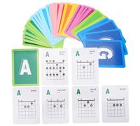 Mikikit Poster degli Accordi per Chitarra Diagrammi Grandi 49pezzi Guida Pratica per Principianti e Bambini