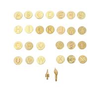 Mikikit Punte per Saldatore in Rame Strumenti per Personalizzare Superfici Branding Set 26 per Pirografia su Legno e Pelle per Progetti di Wood Burning