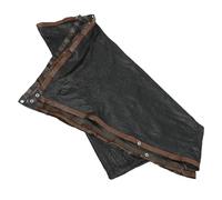 Mikikit Rete Parasole Nero 3x3m in Polietilene Spesso e Resistente, Design Rinforzato e Materiale Sicuro Riutilizzabile per Coperture da Sole Esterne, Balcone e Tendalino
