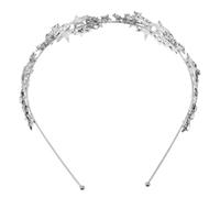 Mikikit Rhinestone Star Headband con Cinque Punte Fascia Glitterata per Sposa e Damigelle Cerchietto per Matrimonio e Formali