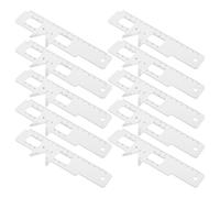 Mikikit Righello la Distanza Pupillare 10 Pezzi in Plastica Bianca, Portatile e Facile da Usare, per Misurazioni Precise della Pupilla e Occhiali da Lettura
