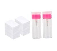 Mikikit Rimozione con Bottiglie Vuote Pressione Salviette Unghie Morbide Portatili e Perdita Accessori Manicure per Pulizia Levatrice Unghie e Solvente