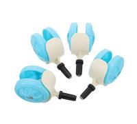 Mikikit Ruote Per Girello Set 4 Pezzi in Plastica Silenziose e Resistenti All’usura, Rotelle Pivotanti Rimovibili Per Passeggini e Carrelli Ragazzo Ragazza, Adatte a Pavimenti in Legno e Tappeti