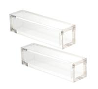 Mikikit Scatola Acrilica Magnetica Trasparente Porta Dadi 16mm 2 Pezzi, Custodia Compatta per Dadi e Piccoli Oggetti, Organizer da Gioco per Appassionati e Collezionisti