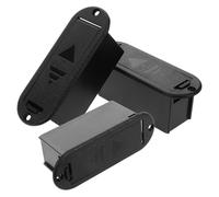 Mikikit Scatola Porta Batteria 9V per Pickup Attivo Chitarra e Basso, Kit da 3 Pezzi Spugna Interna Antivibrazioni, Custodia Plastica Resistente per Musicisti e Applicazioni Live