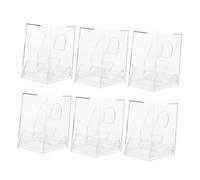 Mikikit Scatola Porta Orologi Trasparente in Ps, Set da 6 Custodie per Esposizione e Imballaggio, Organizer Compatto per Orologi da Uomo e Donna, Adatto per Uso Personale e Display Professionale