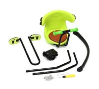 Mikikit Seggiolino Anteriore Regolabile per Anni con Supporto Schienale Rinforzato e Pedali Pieghevoli Sedile e Smontaggio Rapido per Bici Pieghevoli Verde