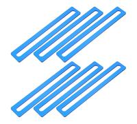 Mikikit Segnalibri la Lettura Righello Guida in Acrilico Blu, Set da 6 Pezzi per Dislessia e Strumenti di Lettura Guidata Portatili per Scuola e Casa