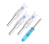 Mikikit Set 1 Pezzo Coda Freccia LED Automatica Illuminata Blu per Arco Ricurvo Compatibile con Frecce in Carbonio 762 MM e Alluminio con Durata Batteria 60 Ore per Caccia Crepuscolare