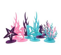 Mikikit Set 12 Pezzi Bomboniere a Tema Mare in Feltro Multicolore Decorazioni da Tavolo e Centrotavola per Festa Compleanno Oceano Ornamenti Leggeri per Scrivania e Casa