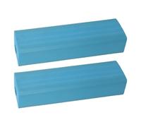 Mikikit Set 2 Pezzi Cuscinetti Ammortizzatori per Piastre di Peso 42x12x9 Cm Blu, Tappetini Antirumore per Bilanciere, Protezione Pavimento Palestra e Supporto Stabile per Sollevamento