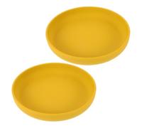 Mikikit Set 2 Pezzi Piatti Ventosa in Silicone Antiscivolo per e Anziani Piatti Anti-Rovesciamento Base a Ventosa per Tavolo da Cucina Stoviglie Divise per Alimentazione Autonoma