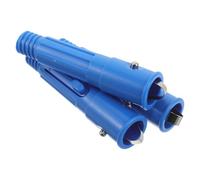 Mikikit Set 3 Adattatori per Manico Scopa con Clip a Molla, Punta Filettata in Plastica Resistente, Estensore Telescopico Compatibile per Pulizie Domestiche