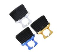 Mikikit Set 3 Pezzi Spazzola da Barbiere per Chioma e Collo Anello Aperto Spazzola per Barba Uomo Compatta e Robusta Kit Portatile per Toelettatura e Pulizia Chioma e Barba