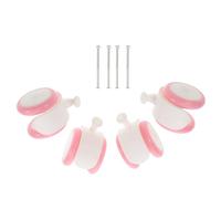 Mikikit Set 4 Pezzi Ruote Sostitutive per Deambulatore Ragazzo Ragazza Ricambi in Gomma Plastica Accessori per Girello Stabile e Sicuro Compatibili per Ragazzo Ragazza