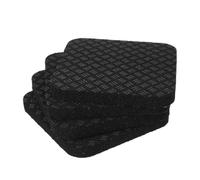 Mikikit Set 4 Pezzi Tappetini Ammortizzatori in Pu per Tapis e Cyclette, Antiscivolo e Resistenti per Pavimenti Duri, Protezione Acustica e Assorbimento Urti