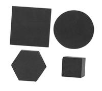 Mikikit Set 4pezzi Cubi Geometrici in Schiuma Nero Portatili e Leggeri per Fotografia di Gioielli e Profumi Outdoor Sfondo Decorativo Chic e Delicato