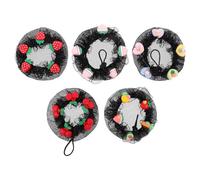 Mikikit Set 5 Pezzi Retine per Chignon da Danza Classica Ciambelle per Chioma Invisibili Leggere e Traspiranti per Bambine in Allenamento e Saggi di Balletto