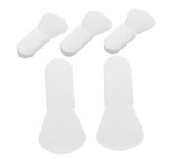 Mikikit Set 5pezzi Pennelli per Maschera Viso in Silicone Bianco, Applicatore Morbido per Fango e Corpo, Facile da Trasportare, per Routine Skincare On-the-go