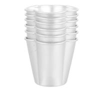 Mikikit Set 6 Mini Teglie per Torte in Lega di Alluminio, Stampi per Budino e Crostata Resistenti al Calore, Dimensioni Compatte Salvaspazio per Dolci da Forno e Dessert Fatti in Casa